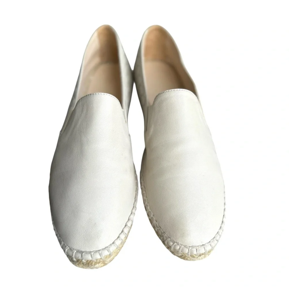 Bottega Veneta Intrecciato Woven Leather Espadrile Off White